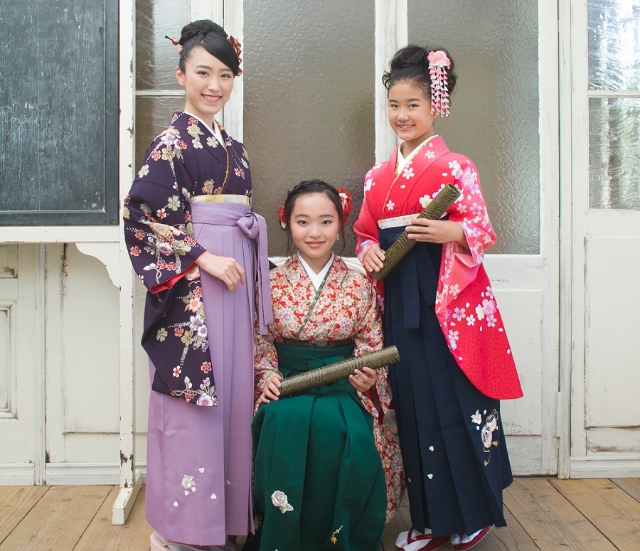 袴 卒業式 小学生 160〜165センチ 簡単着付け - 和服